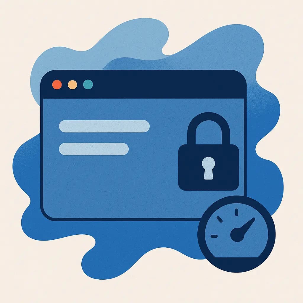 Secure browser icon illustrating local processing
